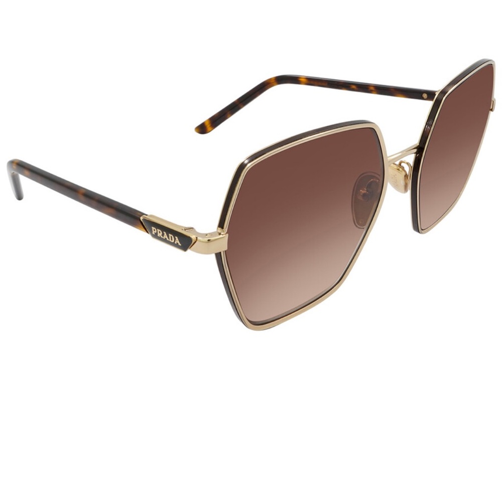 PRADA Brown Gradient Square Ladies Sunglasses - Picture 3 of 9